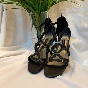 Dana Buchman Black Strap Sandals
